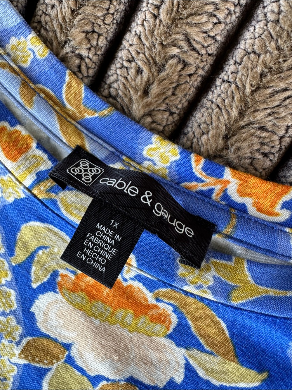 ๐5 for $45๐ Cable & Gauge top blouse shirt size 1X - Picture 7 of 8